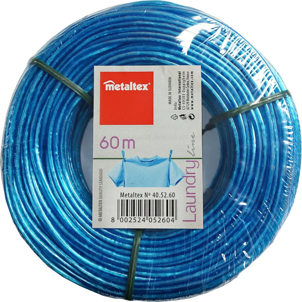 Metaltex Wäscheleine Aus Polypropylen In Farbe Sortiert, Mit Spanner – Bild 3