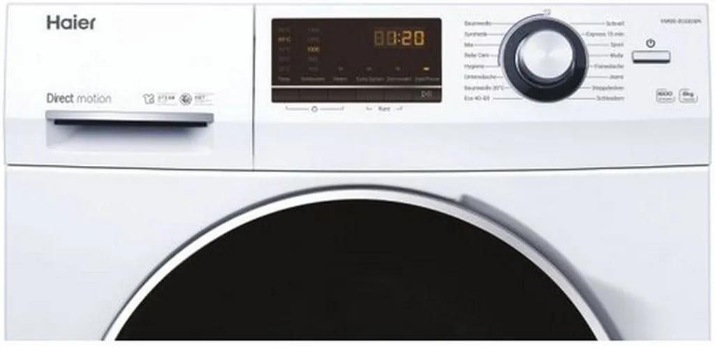 Haier HW80-B16636N Waschmaschine 8kg 1.600 (U/min) Direct Motion Motor Vollwasserschutz – Bild 4