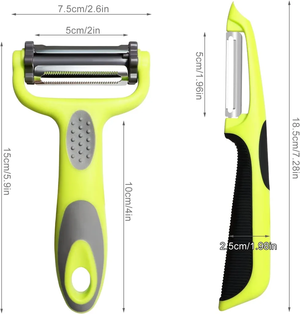 Eforas B.V. Gemüseschäler, 4 St. Sparschäler Set| Schäler| Kartoffelschäler, Für Schälen Von Kartoffeln, Karotten Und Verschiedenen Gemüse- Und Obstsorten. – Bild 6