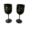 Moet & Chandon Moët Chandon Champagner Gläser 2x Set Weinglas Schwarz Gold Champagnergläser Luxus
