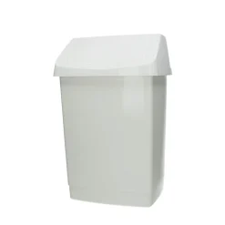 Curver Click It Mülleimer Mit Schwingdeckel 50 L Weiss