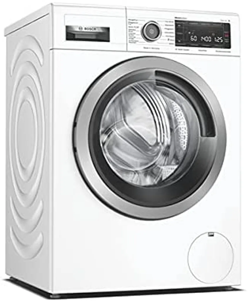 Bosch WAV28MWIN Serie 8 Waschmaschine Frontlader/A / 48 KWh/100 Waschzyklen / 1400 UpM / 9kg / Weiß/Fleckenautomatik / 4D Wash System/Home Connect/EasyStart