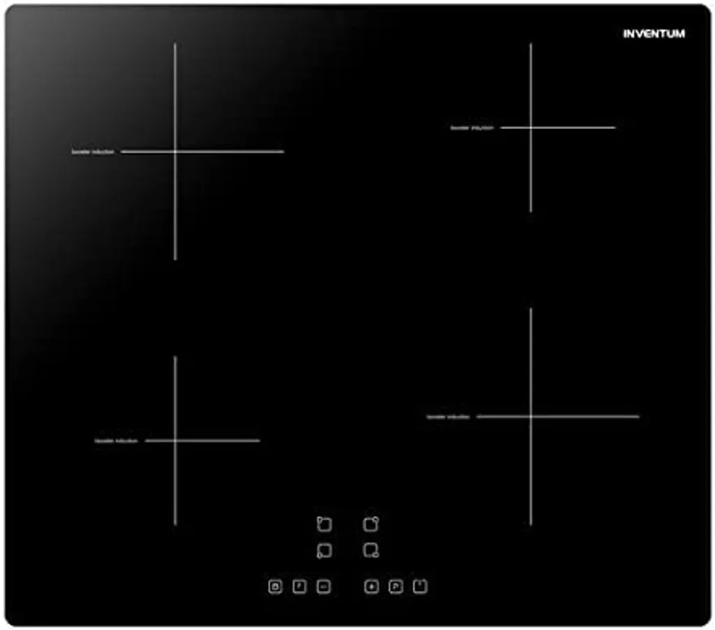 Inventum VKI6010ZIL, Schwarz, Arbeitsplatte, Zonen-Induktionskochfeld, Glaskeramik, 4 Zone(n), 4 Zone(n) – Bild 3