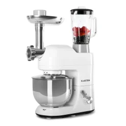Klarstein Lucia Küchenmaschine 3-in-1 2000 W / 2,7 PS 5 Ltr Edelstahl BPA-frei