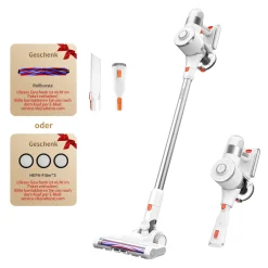 Ultenic U10 Pro Akku Staubsauger, 30KPa Kabelloser Staubsauger, 5-stufiges Filtersystem Staubsauger, 2200mA Abnehmbarer Akku, 4 In 1 Handstaubsauger Für Teppiche, Hartböden Und Tierhaare