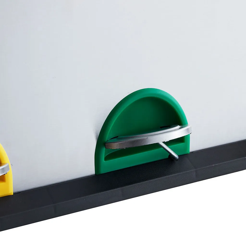 SVITA TC2 Combo26 Papierkorb Mülleimer Mülltrennung Edelstahl 8L+18L Silber – Bild 5