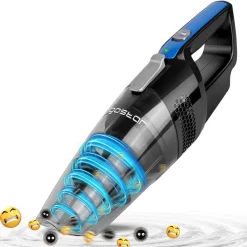 Aigostar Mercury 33LBX - Kabelloser Zyklon-Handstaubsauger, Nass- Und Trockensauger, 2050mAh Akku, 500ml Reservoir, HEPA-Filter.