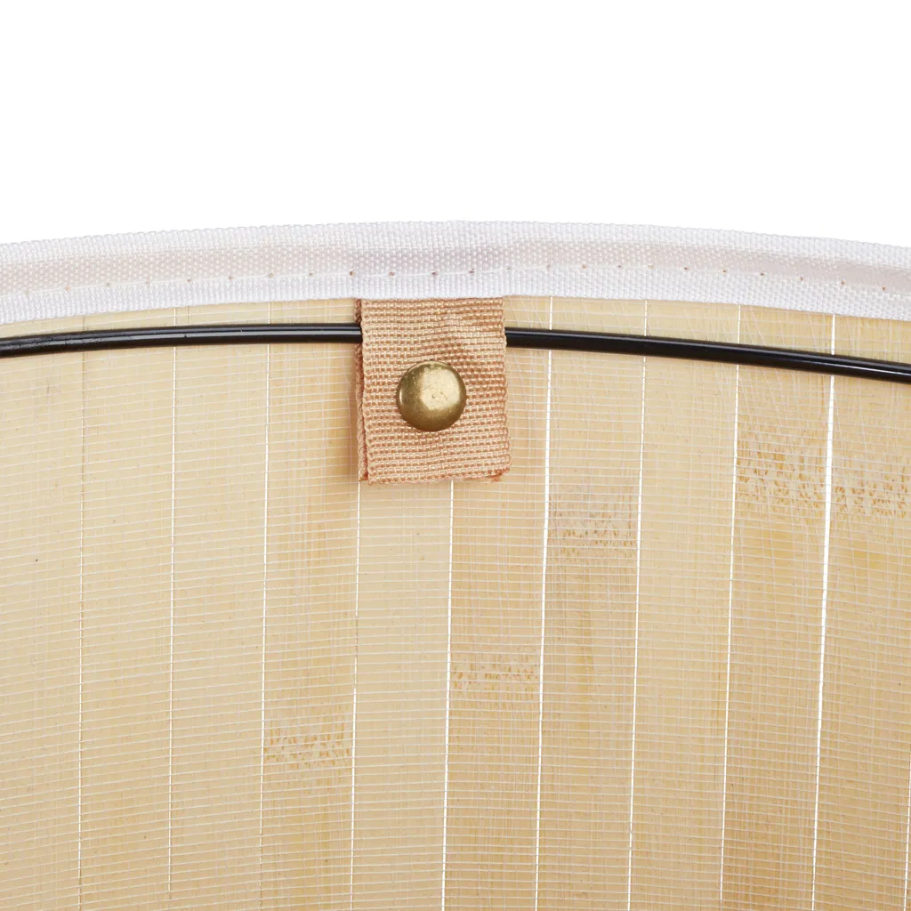 Relaxdays Wäschekorb Bambus Rund – Bild 9