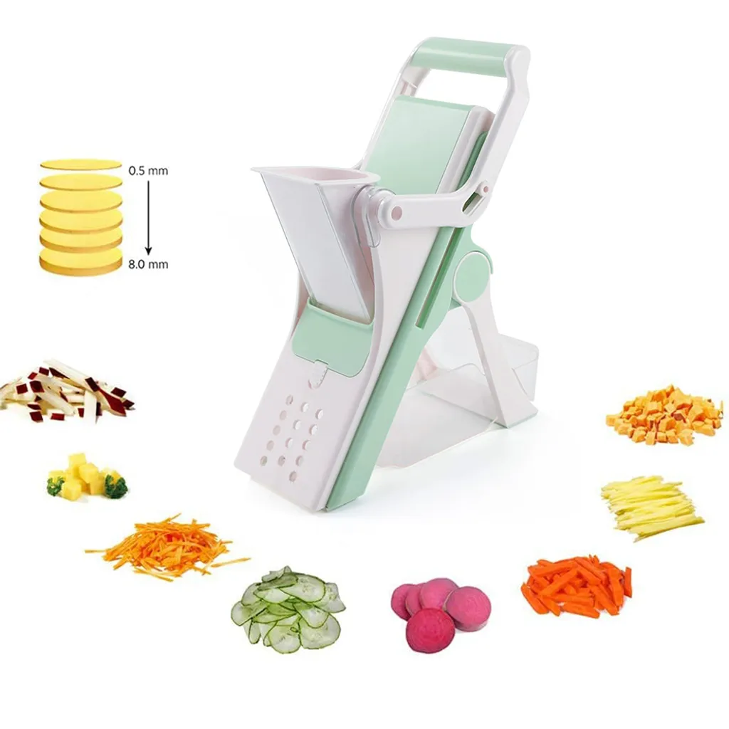 Mmgoqqt Gemüsehobel, Once For All Verstellbarer Gemüsehobel, Gemüsehobel, Kartoffelhobel, Zwiebelhobel