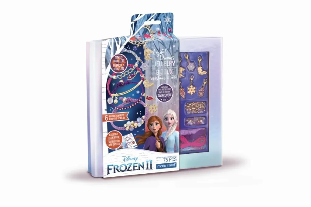 Make It Real Spielwaren Frozen II Kristall-Traum Schmuck Mit Swarovski-Kristallen Schmuck-Bastelsets Basteln & Kreativitätsspielzeug – Bild 2