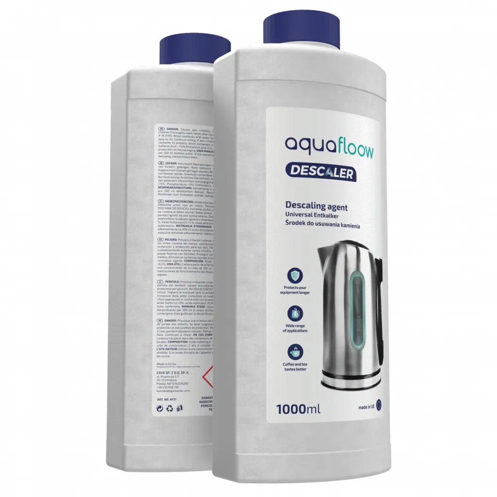 Aquafloow Rundum-Pflegeset Für Kaffeevollautomaten Philips, Saeco (4x Filter, Komp. Mit CA6903, Entkalker 1000ml, 20 X 2g Reinigungstabletten, Reinigungsbürste, Silikonfett) – Bild 4