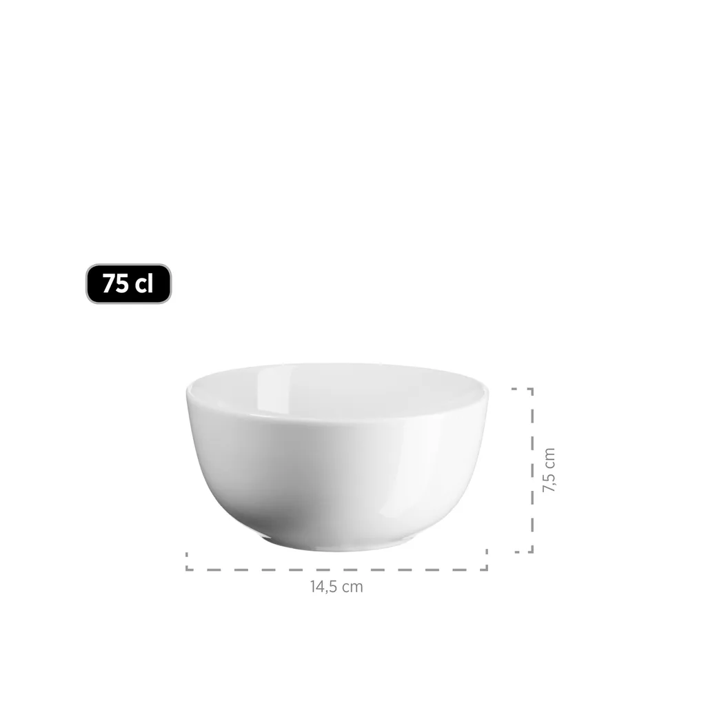 Maeser Mäser 931523 Barca Kombiservice Modern, Porzellan, Weiß, 30-teilig (1 Set) – Bild 2