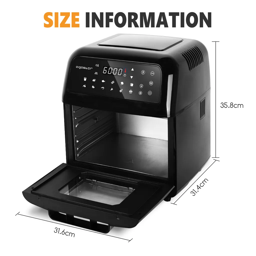 Aigostar Master 30LVU - 10L Heißluftfritteuse, 14 In 1 Heißluftofen Mit Digitalem LED-Touchscreen, 1650 W ölfreies Frittieren, Inklusive 5 Zubehörteilen. – Bild 7