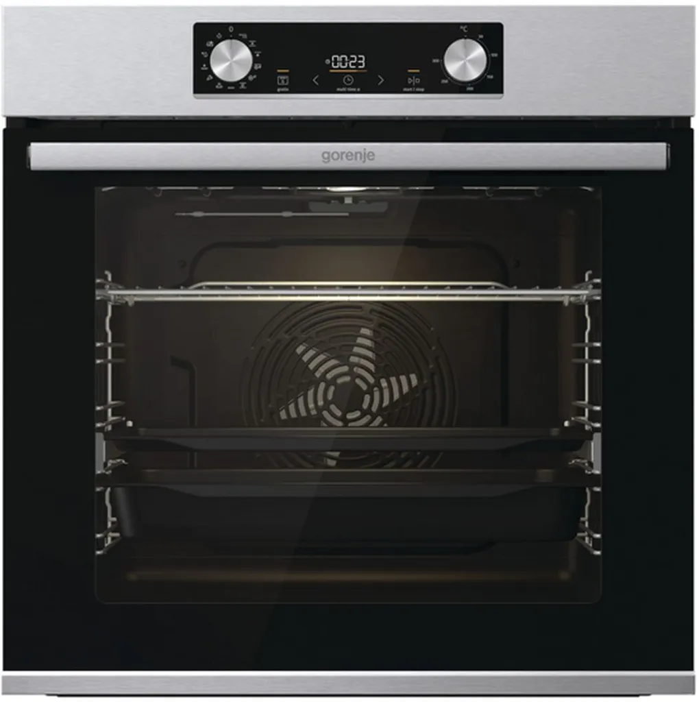 Gorenje BOS 6737 E13X Einbau-Backofen / 77 Liter/Heißluft/ExtraSteam/GentleClose & Open/EcoClean/Air Fry/PizzaMode/PerfectGrill/Teleskopauszüge/Inox-Look, Grau – Bild 9