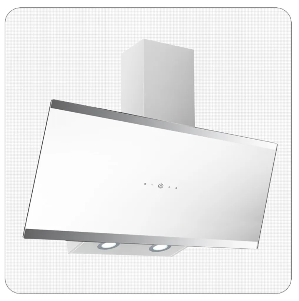 PKM Dunstabzugshaube Schräghaube Wandhaube Wandesse S33-90A+WTH 90cm Weiß – Bild 3