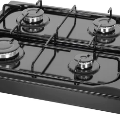 Zilan Gaskocher 4 Flammig | Campingkocher | Gasherd | Kochfeld | Schwarz